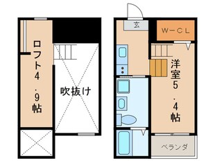 外新町フォートの物件間取画像